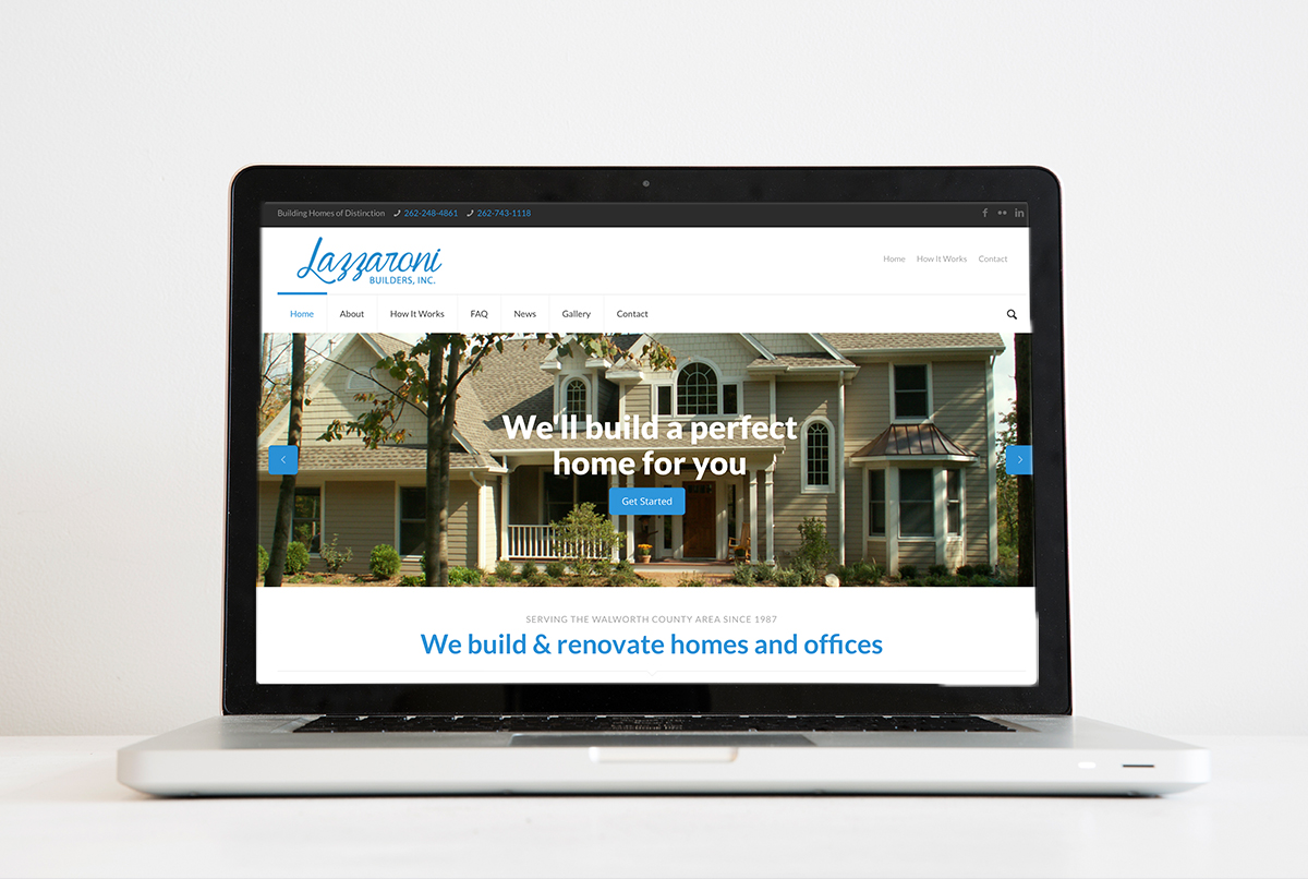 Lazzaroni Builders Inc. Logo & Website